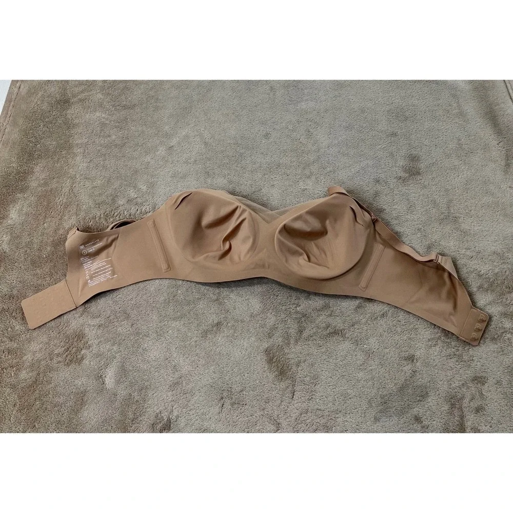 Honeylove Crossover Bra Sand Nude Wire-Free Support Size Small 34B/C LWBR0302V3